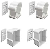 Xpanse Premier 73012494 Rail Bracket, Vinyl, White, For: Premier Series Railings